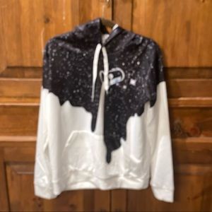 NEW Men’s L Milk Galaxy Stars Hoodie Sweatshirt